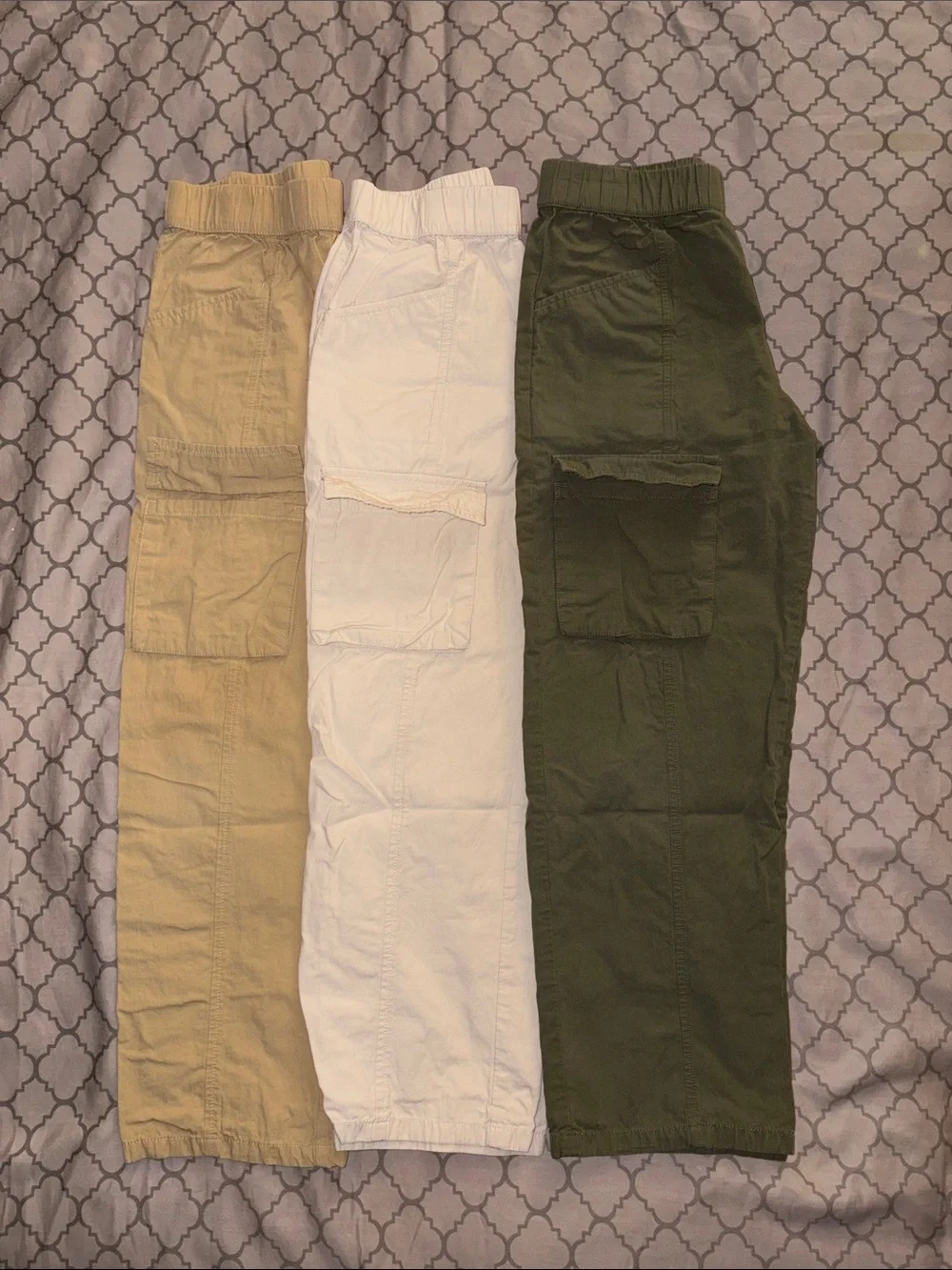 Kids Cargo Joggers with Elastic Waist set